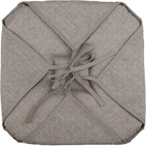 Coussin Galette De Chaise 4 Rabats 40x40cm Jute Chinee