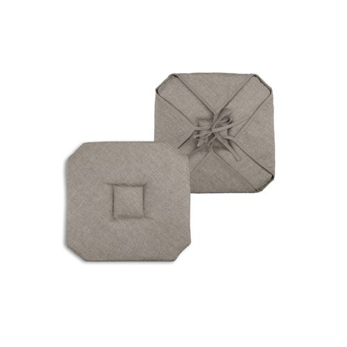 Coussin Galette De Chaise 4 Rabats 40x40cm Jute Chinee