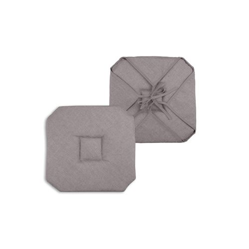 Coussin Galette De Chaise 4 Rabats 40x40cm Taupe Chinee