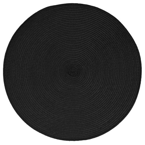 Set De Table Tresse Rond Noir