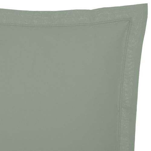 1 Taie D'oreiller Percale De Coton Uni 63 X 63 Cm Harmonie Tilleul