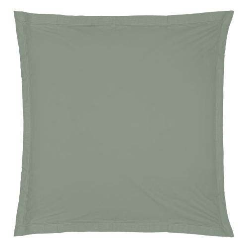 1 Taie D'oreiller Percale De Coton Uni 63 X 63 Cm Harmonie Tilleul