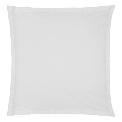 1 Taie D'oreiller Percale De Coton Uni 63 X 63 Cm Harmonie Blanc