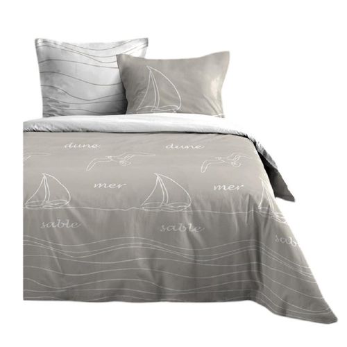 Housse De Couette + Taies 240x260cm Mer Et Terre