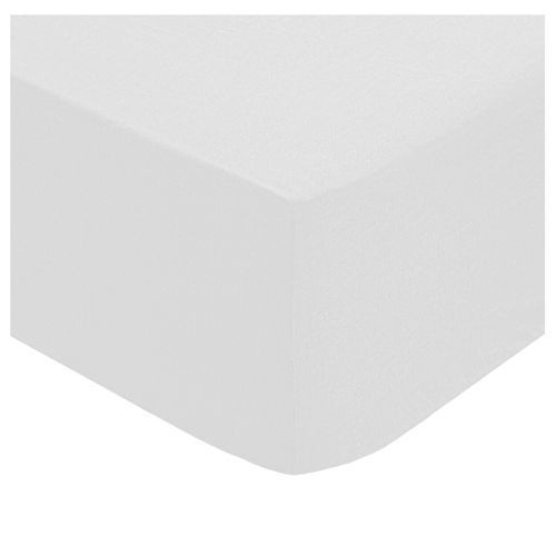 Drap Housse Percale De Coton Uni 140 X 190 Cm Harmonie Blanc