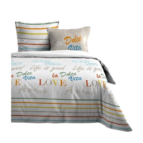 Housse De Couette + Taies 240x260cm Dolce Vita