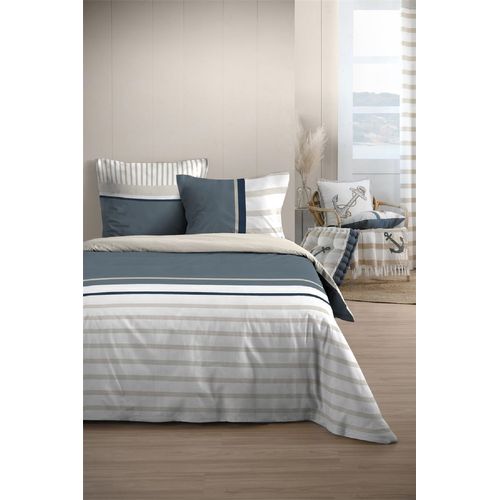 Housse De Couette + Taies 240x260cm Banc De Sable