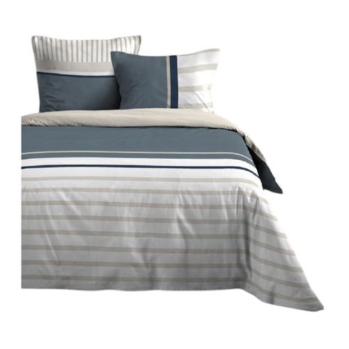 Housse De Couette + Taies 240x260cm Banc De Sable