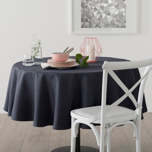 Nappe Ronde Anti Tache 180 Cm Couleurs Ardoise