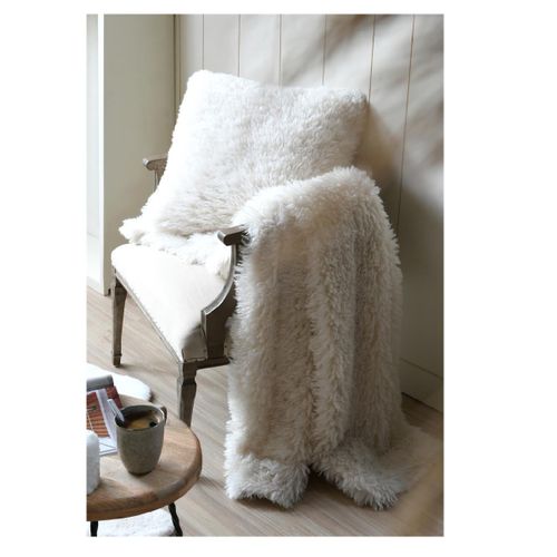 Plaid 125x150cm Collection Douceur Blanc