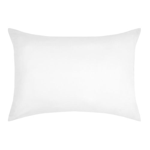 1 Taie D'oreiller Coton Uni 50 X 70 Cm Edens Blanc