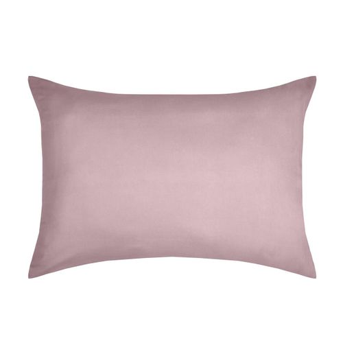 1 Taie D'oreiller Coton Uni 50 X 70 Cm Edens Rose