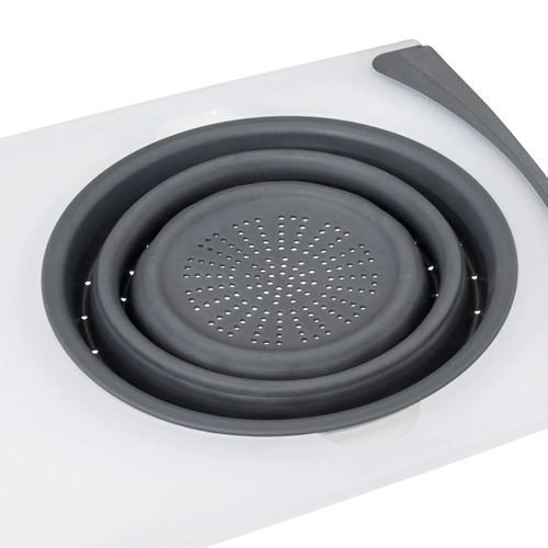 Planche à Decouper Avec Passoire Pliante 50 Cm