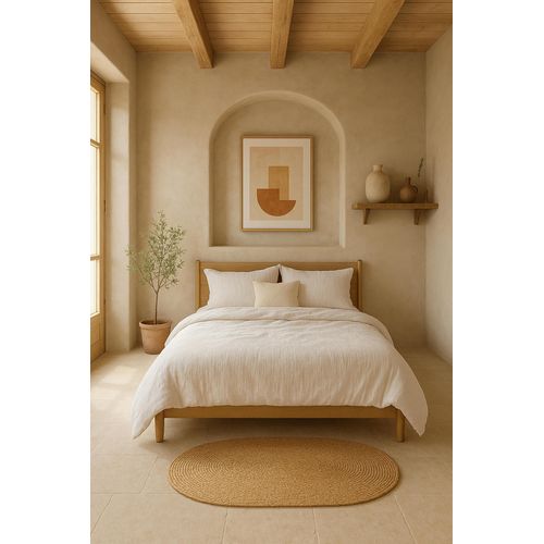 Taie D'oreiller En Gaze De Coton Lave 50 X 70 Cm Douce Blanc