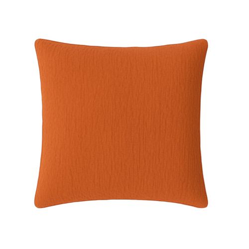 Taie D'oreiller En Gaze De Coton Lave 65 X 65 Cm Douce Safran Mineral