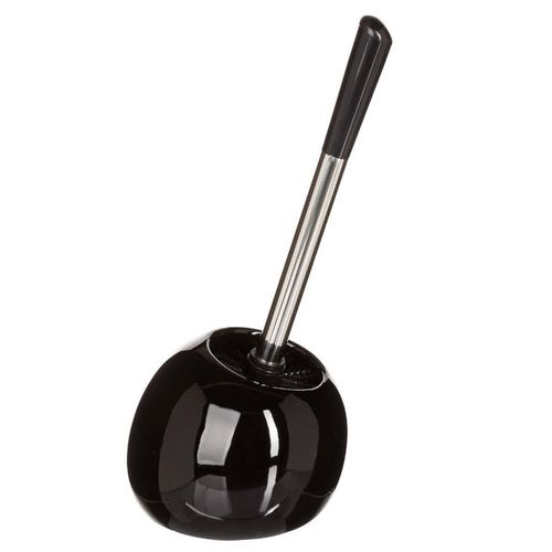Brosse Wc Avec Porte-brosse - Design Moderne Et Compact Noir