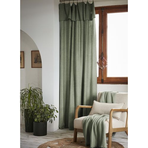 Rideau Ajustable Lysandre Thym 140 X 270 Cm + 8 Anneaux Pince