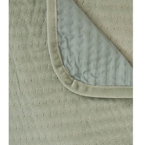 Couverture Couvre Lit 260 X 240 Cm Avec Taies Lilou Celadon