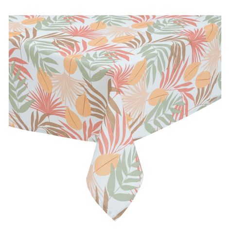 Nappe Polyester Feuillage Tropical  140 X 240 Cm