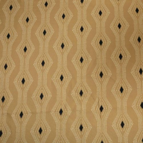 Nappe Rectangulaire Imprimée Graphique Ocre 140 X 240 Cm