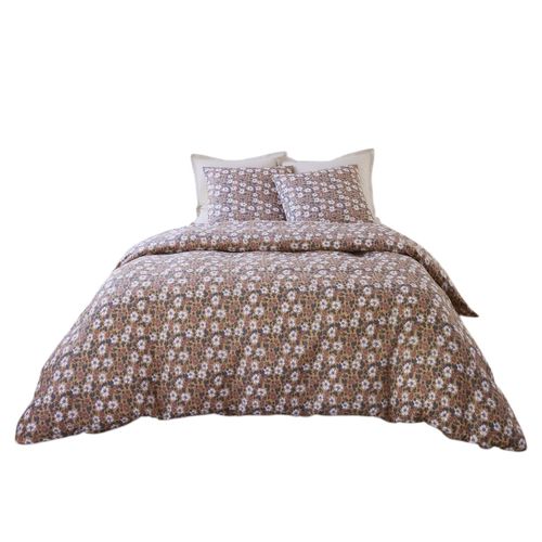 Housse De Couette + Taies Gaze De Coton 240 X 260 Cm Verone