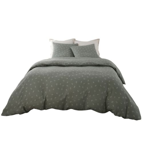 Housse De Couette + Taies Gaze De Coton 240 X 260 Cm Celestine