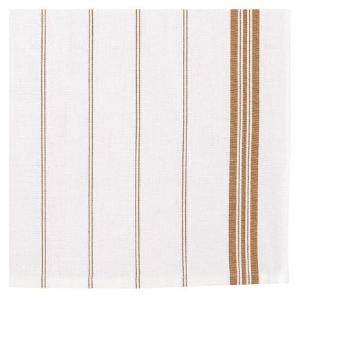 Lot De 2 Torchons Rayé Terracotta 50 X 70 Cm