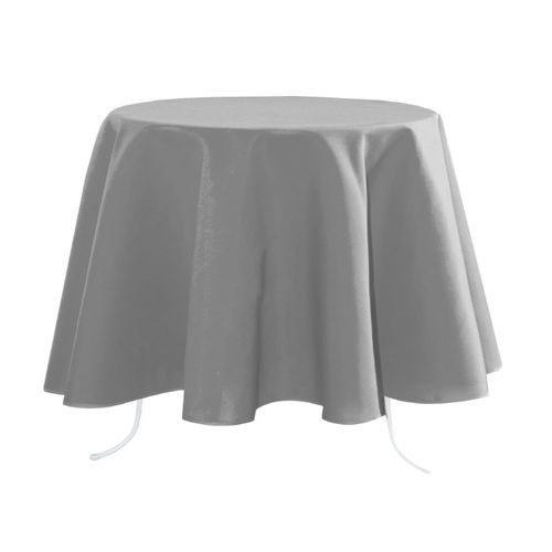 Nappe Ronde Nelson Grise 180 Cm