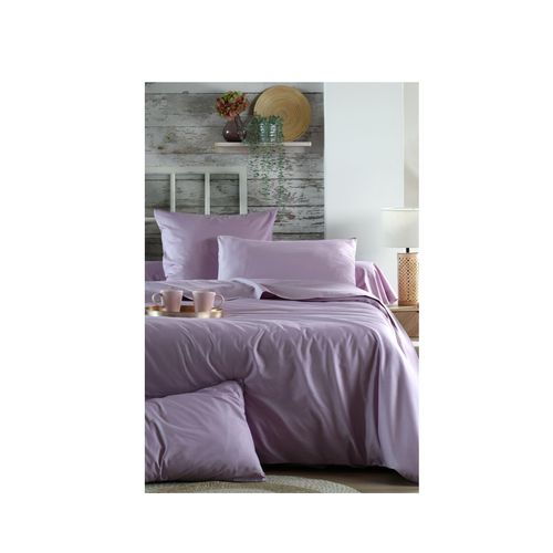 1 Taie D'oreiller Percale De Coton Uni 50 X 70 Cm Elysee Violet