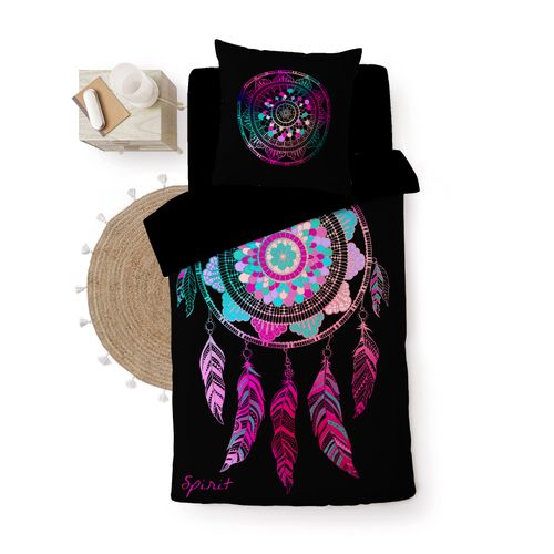 Parure Housse De Couette 140 X 200 Cm Spirit Porte Bonheur