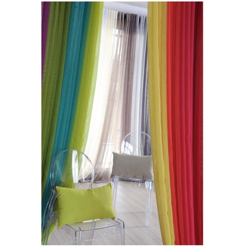 Voilage Uni 135 X 260 Cm Mona Vert Eucalyptus