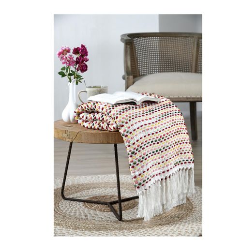 Plaid 125 X 150 Cm à Franges Multicouleur Archy