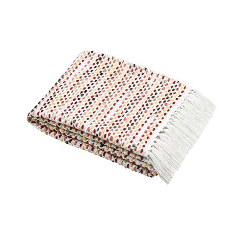 Plaid 125 X 150 Cm à Franges Multicouleur Archy