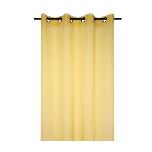 Voilage Uni 135 X 260 Cm Mona Jaune