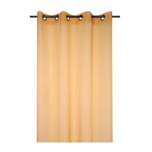 Voilage Uni 135 X 260 Cm Mona Jaune Moutarde