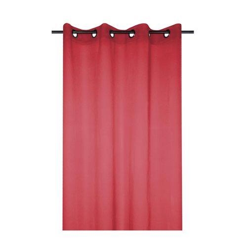 Voilage Uni 135 X 260 Cm Mona Rouge