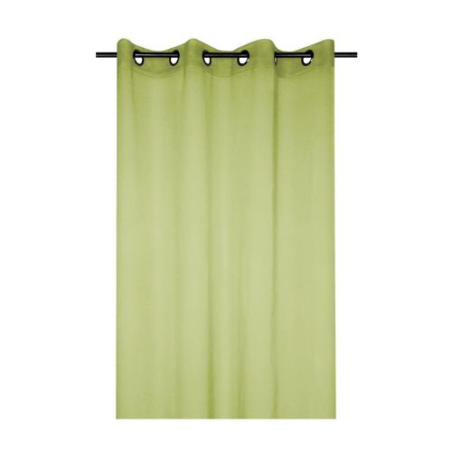 Voilage Uni 135 X 260 Cm Mona Vert Tilleul