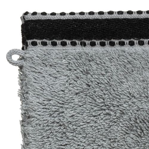 Lot De 2 Gants De Toilette 15 X 21 Cm Joia Gris Fonce