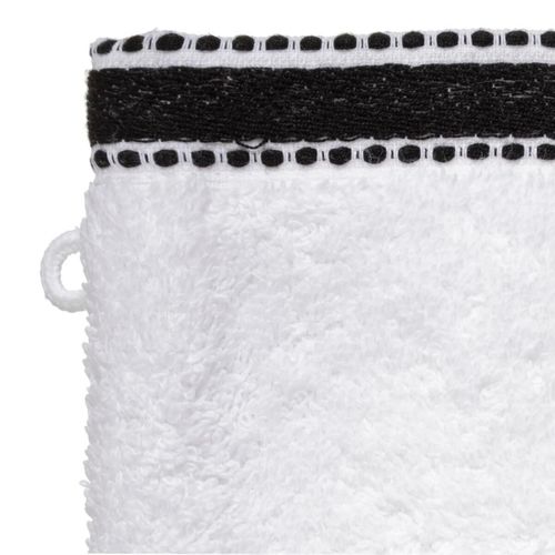 Lot De 2 Gants De Toilette 15 X 21 Cm Joia Blanc