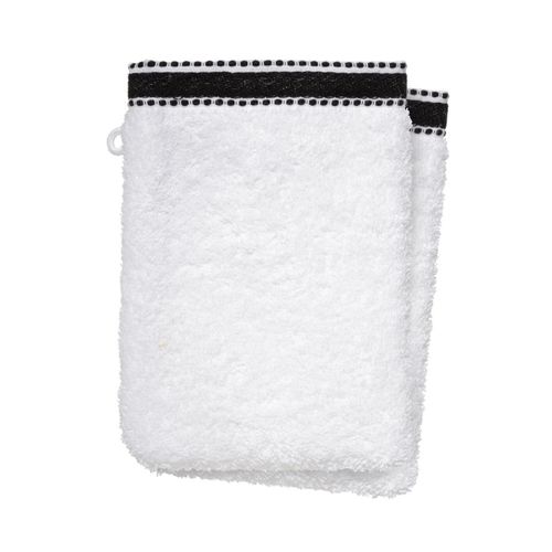 Lot De 2 Gants De Toilette 15 X 21 Cm Joia Blanc