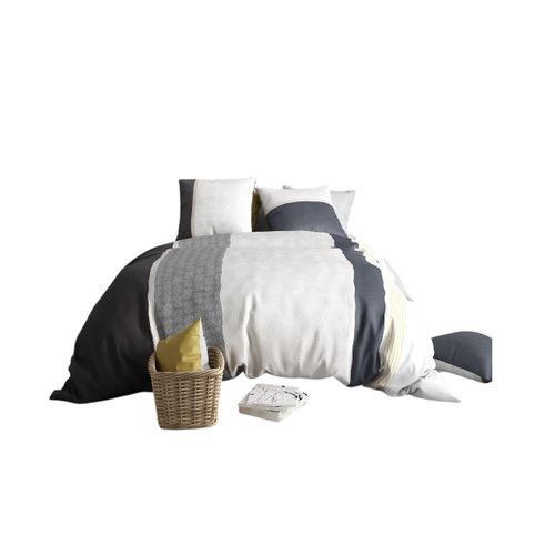 Housse Couette + 2 Taies 220 X 240 Cm Bande Stratus