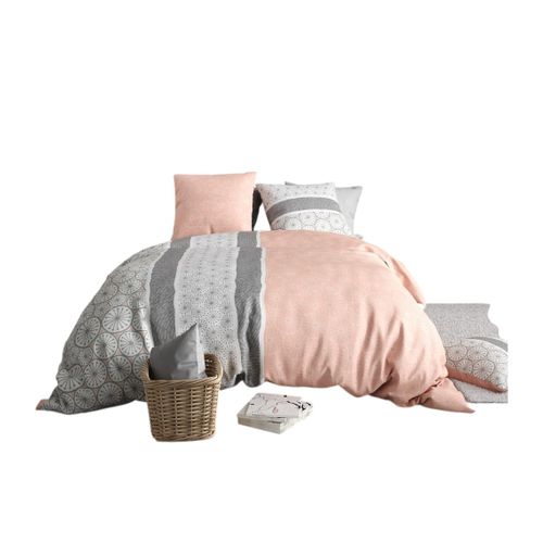 Housse Couette + 2 Taies 220 X 240 Cm Manda Cora