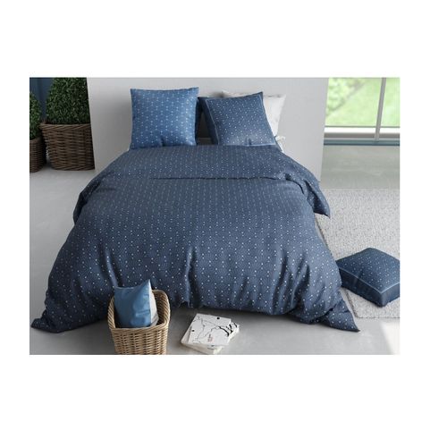 Housse Couette + 2 Taies 260 X 240 Cm Geometrique Azura
