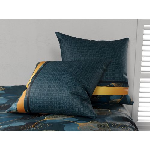 Housse Couette + 2 Taies 220 X 240 Cm Feuilles Gincko