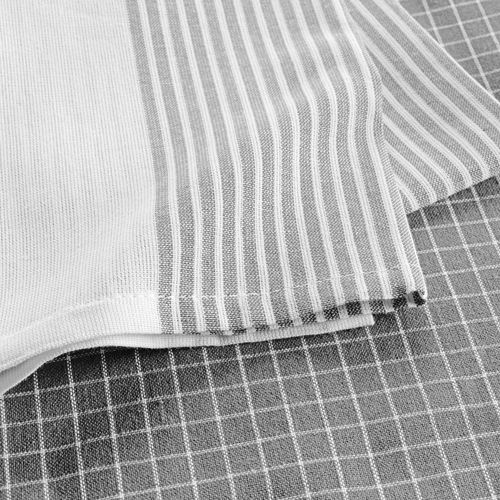 2 Serviettes Torchons 50 X 70 Cm Dejeuner Gris