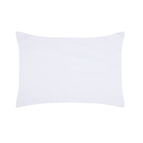1 Taie D'oreiller Percale De Coton Uni 50 X 70 Cm Elysee Blanc