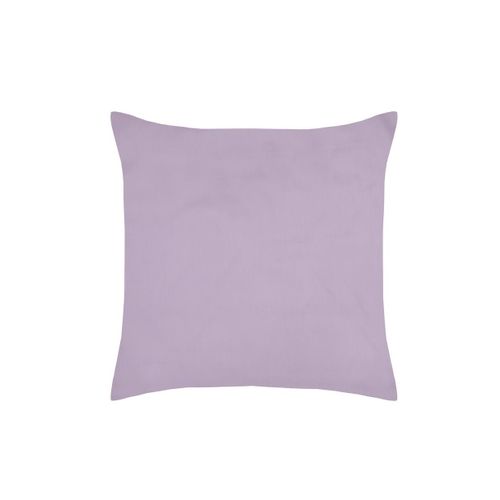 1 Taie D'oreiller Percale De Coton Uni 63 X 63 Cm Elysee Violet