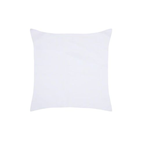 1 Taie D'oreiller Percale De Coton Uni 63 X 63 Cm Elysee Blanc