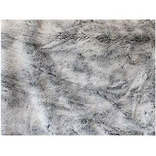 Plaid Doux Effet Peluche Doublé Polaire 130 X 160 Cm Évasion Gris