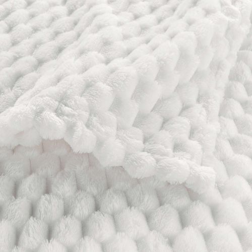 Plaid Flanelle Relief 125 X 150 Cm Mini Breetzy Creme